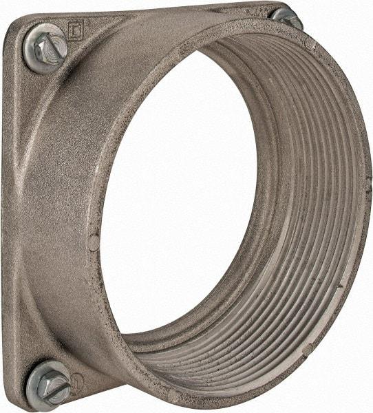 Square D - 4 Inch Conduit, Safety Switch Plate Hub - For Use with Load Centers, R Devices - Exact Industrial Supply