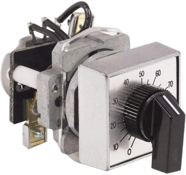 Schneider Electric - 10,000 Ohm, 30mm, Potentiometer - 2 Watts, Nonilluminated, Knob Operated - Exact Industrial Supply