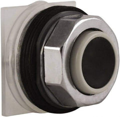 Schneider Electric - 30mm Mount Hole, Extended Straight, Pushbutton Switch Only - Black Pushbutton, Momentary (MO) - Exact Industrial Supply