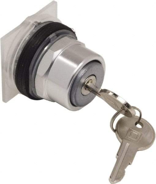 Schneider Electric - 1.18 Inch Mount Hole, Extended Straight, Pushbutton Switch Only - Round, Weatherproof, Dust and Oil Resistant - Exact Industrial Supply