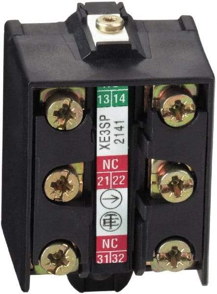 Telemecanique Sensors - 1.6 Inch Long, Limit Switch Contact Block - For Use with Limit Switches - Exact Industrial Supply