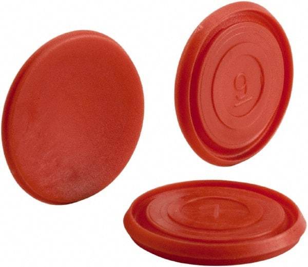 Schneider Electric - Pushbutton Switch Color Insert - Red, Round Button, Nonilluminated - Exact Industrial Supply