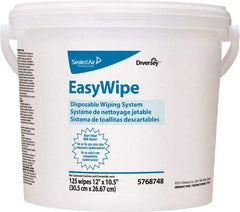 Diversey - Pre-Moistened General Purpose Wipes - Refill, 24-7/8" x 8-5/8" Sheet Size, White - Exact Industrial Supply