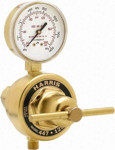 Lincoln Electric - Welding Regulators Gas Type: Fuel Gas CGA Inlet Connection: 1/4 NPT Male - Exact Industrial Supply