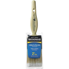 Bestt-Liebco - 2" Flat Synthetic Trim Brush - Wood Kaiser Handle - Exact Industrial Supply