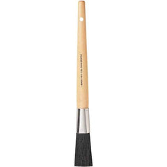 Bestt-Liebco - 13/16" Oval Hog Sash Brush - Wood Sash Handle - Exact Industrial Supply