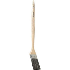 Bestt-Liebco - 16" Angled Hog Bent Radiator Brush - Wood Bent Radiator Handle - Exact Industrial Supply