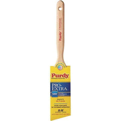 Purdy - 2" Angled Synthetic Sash Brush - 2-15/16" Bristle Length, 2-15/16" Wood Fluted Handle - Exact Industrial Supply