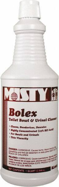 Misty - 32 oz Bottle Liquid Toilet Bowl Cleaner - Wintergreen Scent, Nonacidic, Toilets - Exact Industrial Supply