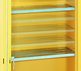 43 x 18 (Yellow) - Extra Shelves for use with Flammable Liquids Safety Cabinets - Exact Industrial Supply