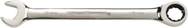 GearWrench - 46mm 12 Point Combination Wrench - Chrome Vanadium Steel, Full Polish Finish - Exact Industrial Supply