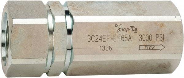 Parker - 90 GPM 1-1/4-11-1/2 Inlet Steel Hydraulic Control Valve - 3,000 psi, 2" Wide x 5.76" Long - Exact Industrial Supply