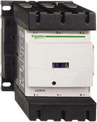 Schneider Electric - 3 Pole, 120 Coil VAC at 50/60 Hz, 115 Amp at 440 VAC, Nonreversible IEC Contactor - Bureau Veritas, CCC, CSA, CSA C22.2 No. 14, DNV, EN/IEC 60947-4-1, EN/IEC 60947-5-1, GL, GOST, LROS, RINA, RoHS Compliant, UL 508, UL Listed - Exact Industrial Supply