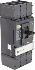 Square D - 600 Amp, 600 VAC, 3 Pole, Panel Mount Molded Case Circuit Breaker - Electronic Trip, Multiple Breaking Capacity Ratings, 2 AWG - Exact Industrial Supply