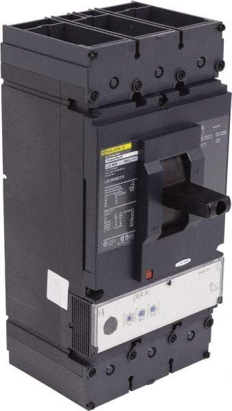 Square D - 400 Amp, 600 VAC, 3 Pole, Panel Mount Molded Case Circuit Breaker - Electronic Trip, 110mm Deep x 340mm High x 140mm Wide - Exact Industrial Supply