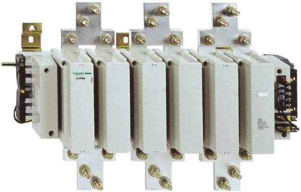Schneider Electric - 3 Pole, 1600 Amp at 440 VAC and 780 Amp at 440 VAC, Nonreversible IEC Contactor - Bureau Veritas, CSA, DNV, EN/IEC 60947-1, EN/IEC 60947-4-1, GL, JEM 1038, LROS, RINA, RMRoS, RoHS Compliant, UL Listed - Exact Industrial Supply