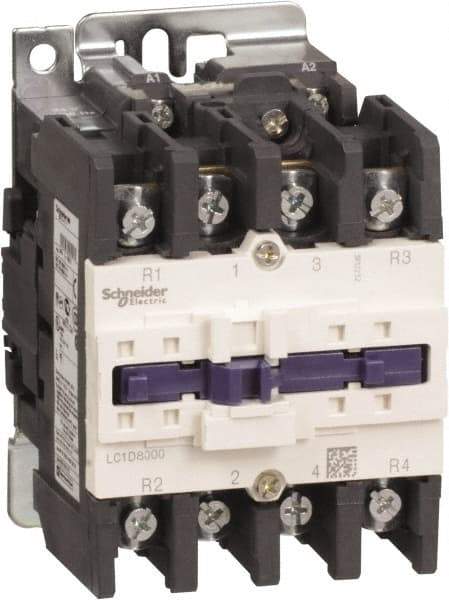 Schneider Electric - 4 Pole, 120 Coil VAC at 50/60 Hz, 125 Amp at 440 VAC, Nonreversible IEC Contactor - Bureau Veritas, CCC, CSA, CSA C22.2 No. 14, DNV, EN/IEC 60947-4-1, EN/IEC 60947-5-1, GL, GOST, LROS, RINA, RoHS Compliant, UL 508, UL Listed - Exact Industrial Supply
