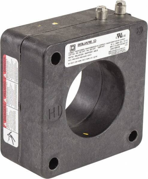 Square D - 400 Amp AC Input, 5 Amp AC Output, Panel Meter Donut Current Transformer - Screw Terminal - Exact Industrial Supply