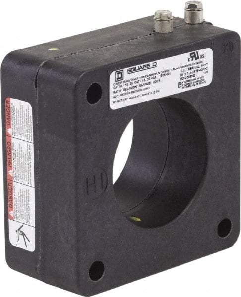 Square D - 800 Amp AC Input, 5 Amp AC Output, Panel Meter Donut Current Transformer - Screw Terminal - Exact Industrial Supply