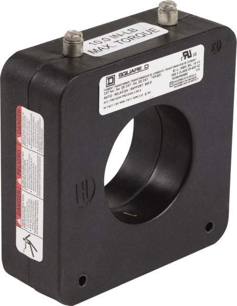 Square D - 800 Amp AC Input, 5 Amp AC Output, Panel Meter Donut Current Transformer - Screw Terminal - Exact Industrial Supply