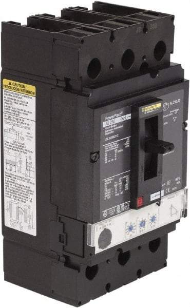 Square D - 250 Amp, 600 VAC, 3 Pole, Panel Mount Molded Case Circuit Breaker - Electronic Trip, Multiple Breaking Capacity Ratings, 3/0 AWG - Exact Industrial Supply
