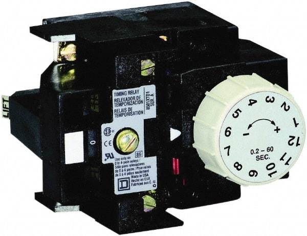 Square D - 8 Inch Long x 5 Inch Wide x 4 Inch High, NEMA Relay Timer Module Attachment - For Use With Pneumatic Timer Relay - Exact Industrial Supply