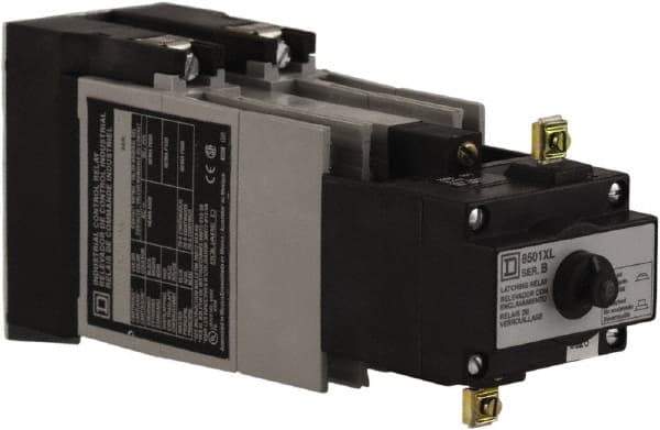 Square D - Electromechanical Screw Clamp General Purpose Relay - 10 Amp at 600 VAC, 8NO, 110 VAC at 50 Hz & 120 VAC at 60 Hz - Exact Industrial Supply