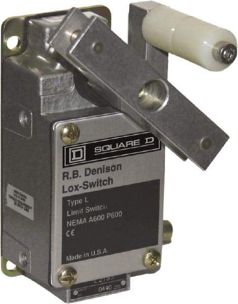 Square D - NO/NC Configuration, 500 Volt, 10 Amp, Aluminum Cable Safety Limit Switch - 2-1/4 Inch Wide x 3.41 Inch Deep x 4.95 Inch High, IP67 Ingress Rating - Exact Industrial Supply