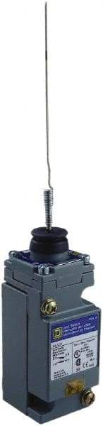 Square D - DPDT, 2NC/2NO, 600 Volt Screw Terminal, Cat Whisker Actuator, General Purpose Limit Switch - 1, 2, 4, 6, 12, 13, 6P NEMA Rating, IP67 IPR Rating - Exact Industrial Supply