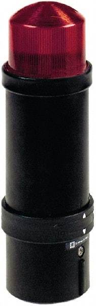 Schneider Electric - 120 VAC, 4X NEMA Rated, Strobe Tube, Red, Strobe Light - 60 Flashes per min, 70mm Pipe/Pendant, 70mm Diameter, 232mm High, IP65, IP66 Ingress Rating - Exact Industrial Supply