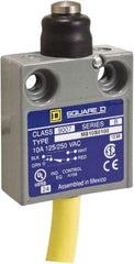 Square D - SPDT, NC/NO, 240 VAC, Prewired Terminal, Plunger Actuator, General Purpose Limit Switch - 1, 2, 4, 6, 6P NEMA Rating, IP67 IPR Rating, 80 Ounce Operating Force - Exact Industrial Supply