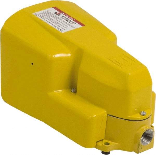 Square D - 2 Treadles, 5 Amp, Momentary (MO), SPDT, Electric Foot Switch - 13, 2 & 4 NEMA Rated, 11-1/2" Long x 6.8" Wide x 6-1/2" High - Exact Industrial Supply