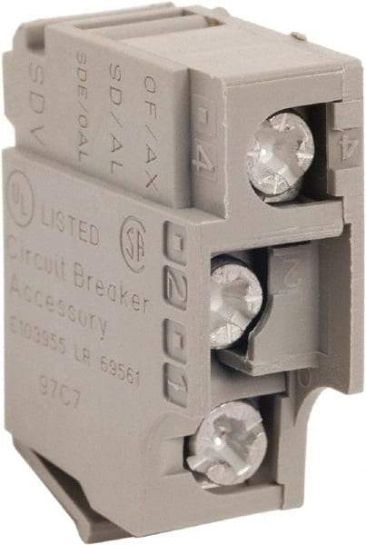 Square D - Circuit Breaker Auxiliary Switch - Use with Circuit Breaker - Exact Industrial Supply