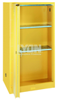 Storage Cabinet - #5460 - 32 x 32 x 65" - 60 Gallon - w/2 shelves, 2-door manual close - Yellow Only - Exact Industrial Supply