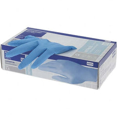 Disposable Gloves: Size Medium, 5 mil, Nitrile Blue, 9″ Length, FDA Approved