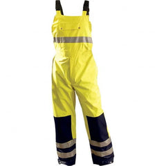 OccuNomix - Size 5XL Hi-Viz Yellow Waterproof Bib Overall - Exact Industrial Supply