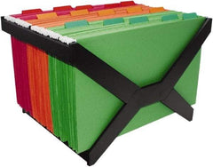 ADVANTUS - Black Hanging File Folder Racks-Plastic - Plastic - Exact Industrial Supply