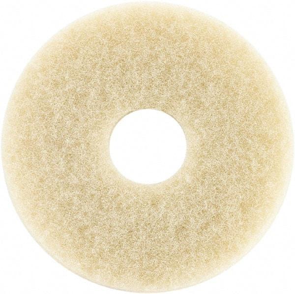 Oreck - Polishing Pad - 12" Machine, Beige Pad, Cotton - Exact Industrial Supply