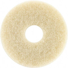 Oreck - Polishing Pad - 12" Machine, Beige Pad, Cotton - Exact Industrial Supply