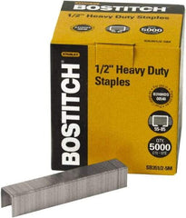 Stanley Bostitch - 1/2" Leg Length, Steel Heavy Duty Stapler Staples - 120 Sheet Capacity, For Use with Bostitchs 00540, B310HDS & 03201 & Most Heavy-Duty Staplers - Exact Industrial Supply