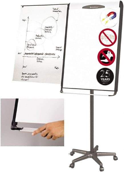 MasterVision - Magnetic Dry Erase Easel - 41" High - Exact Industrial Supply