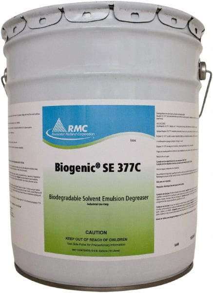 Rochester Midland Corporation - 5 Gal Bucket Cleaner/Degreaser - Liquid, d-Limonene Solvent, Alkaline, Water Base, Citrus - Exact Industrial Supply
