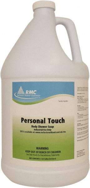Rochester Midland Corporation - 1 Gal Bottle Peach Hair & Body Wash - Blue - Exact Industrial Supply