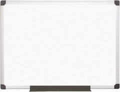 MasterVision - 36" High x 48" Wide Magnetic Dry Erase Board - Steel - Exact Industrial Supply