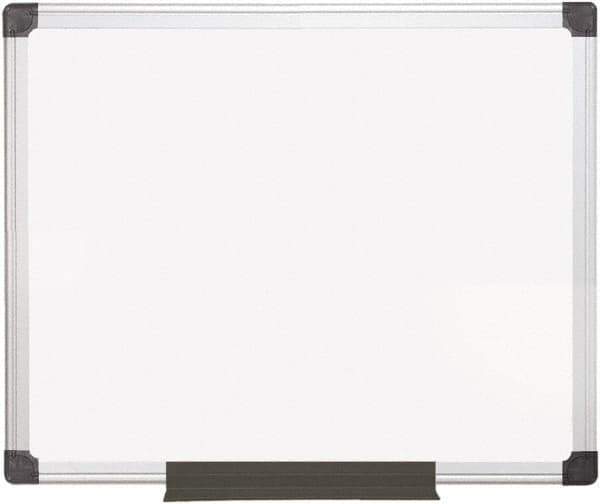 MasterVision - 24" High x 36" Wide Magnetic Dry Erase Board - Steel - Exact Industrial Supply