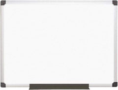 MasterVision - 36" High x 48" Wide Magnetic Dry Erase Board - Porcelain/Steel - Exact Industrial Supply
