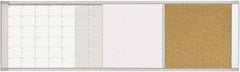 MasterVision - 18" High x 48" Wide Combination, Bulletin/Magnetic Dry Erase - Steel - Exact Industrial Supply