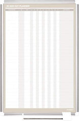 MasterVision - 24" High x 36" Wide Magnetic Dry Erase In/Out - Steel - Exact Industrial Supply
