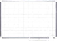 MasterVision - 36" High x 48" Wide Magnetic Dry Erase Calendar - Steel - Exact Industrial Supply