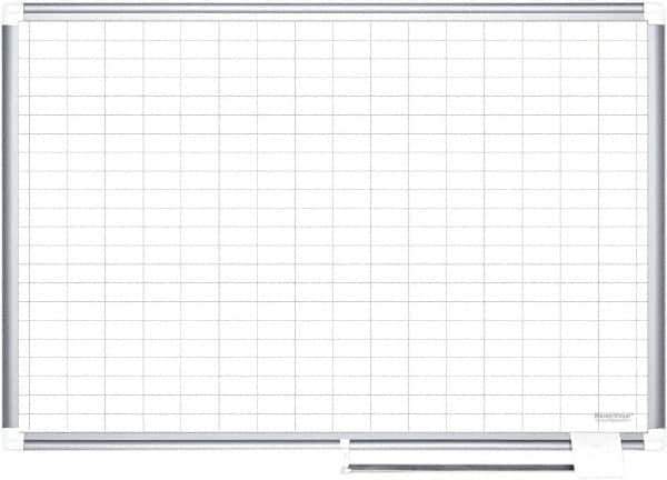 MasterVision - 36" High x 24" Wide Magnetic Dry Erase Calendar - Steel - Exact Industrial Supply